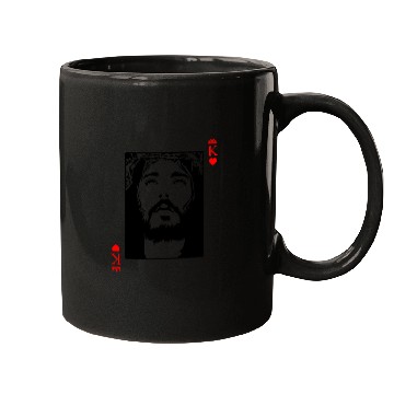 Discover Jesus Is King Jesus King Of Hearts Card Christian Mugs