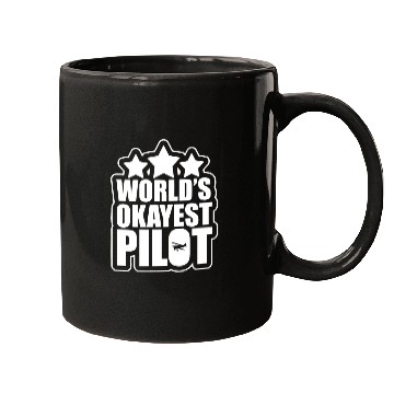 Discover Funny World s Okayest Pilot Airplane Mugs