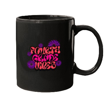Discover Fourth Grade Vibes for School Guys Neon Colors Flo Mugs