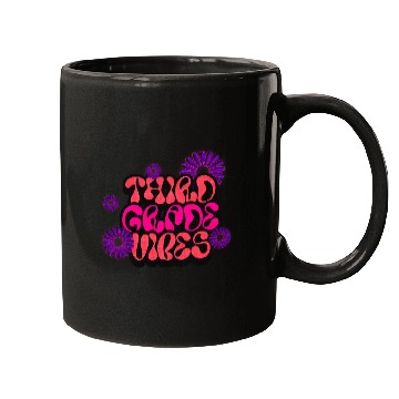 Discover Fourth Grade Vibes for School Guys Neon Colors Mugs