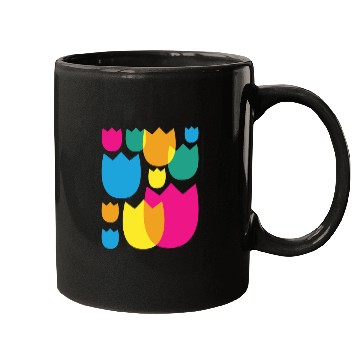 Discover Tulips Retro Florist Flowers Tulip Mugs