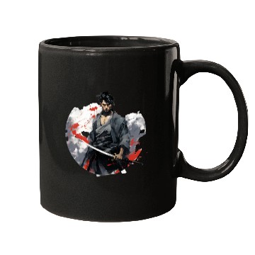 Discover Asian man samurai 4 Mugs