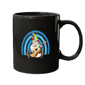 Discover Autism Gnome Rainbow Mugs
