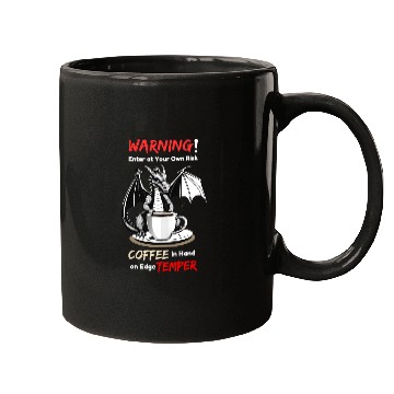 Discover Coffee in hand temper on edge Mugs