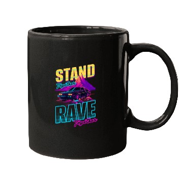 Discover Edm Rave Stand Rave Together Synthwave Mugs