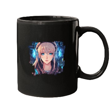 Discover Aria Vox // Cyberpunk Girl Mugs