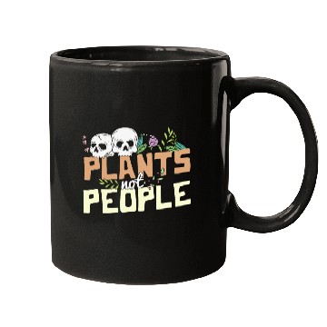 Discover Plants Not People Skulls And Wildflowers Funny Mugs
