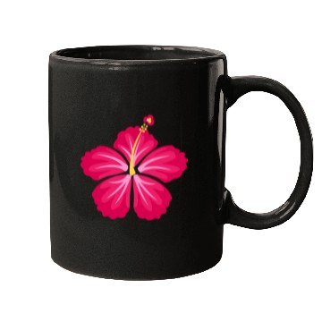 Discover Pink Hibiscus Flower Mugs
