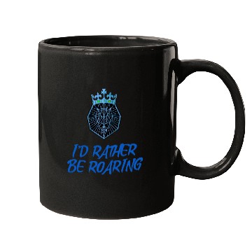 Discover Blue Geometric Lion Head Mugs