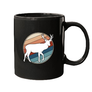 Discover Deer in Retro Style Mugs