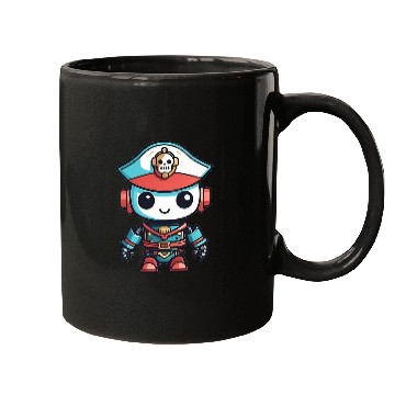 Discover Pirate Robot Mugs