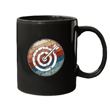 Discover Retro Archery Bullseye Mugs