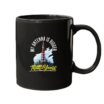 Discover Ham Radio Operator Morse Code Radioactivity Mugs