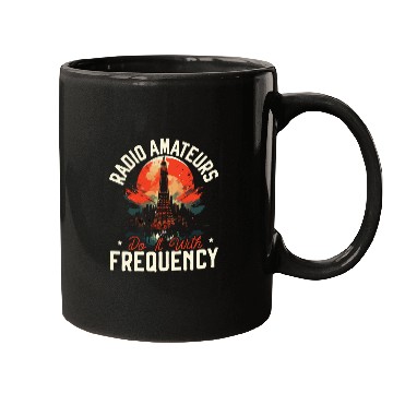 Discover Ham Radio Operator Morse Code Radioactivity Mugs