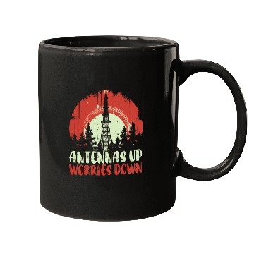 Discover Ham Radio Operator Morse Code Radioactivity Mugs