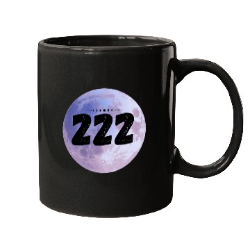 Discover Purple Moon Angel Numbers 222 Mugs