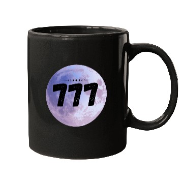 Discover Purple Moon Angel Numbers 777 Mugs