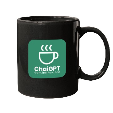 Discover ChaiGPT - Chai Tea - ChatGPT Style (White-Green) Mugs