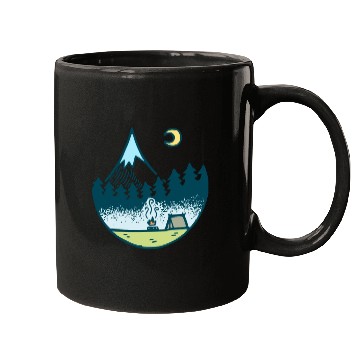 Discover Keep It Simple (Camping At Night) Mugs