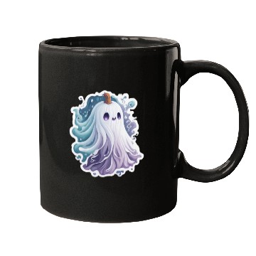 Discover Halloween Ghost Cute Halloween sticker Mugs