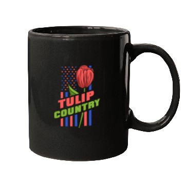 Discover Tulip Gardening Us Flag Tulips Mugs