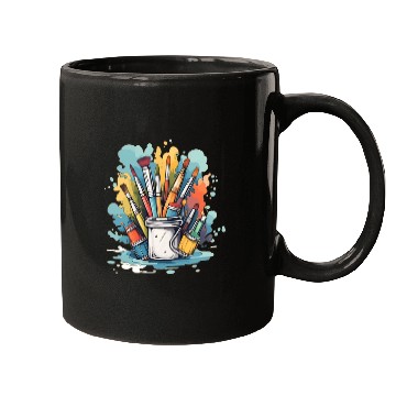 Discover Art Teacher Painting Mugs