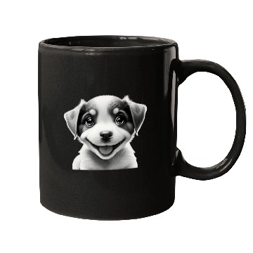 Discover Cheerful puppy [Clothing store][Clothes store] Mugs