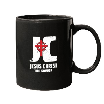 Discover JC Jesus Christ My Savior Love Jesus Christian Mugs
