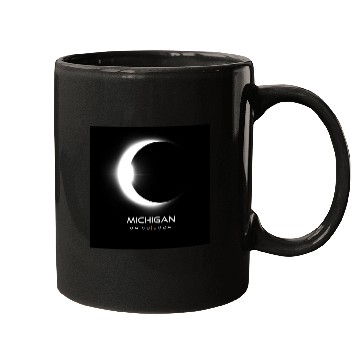 Discover Michigan Eclipse 2024 Souvenir Cool Memento April Mugs
