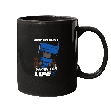 Discover Sprint Car Mom Dirt Track Racing Racing Race Day Mugs