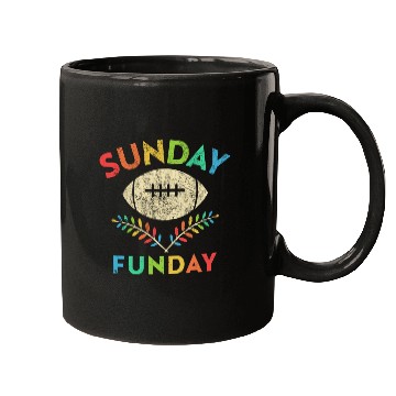Discover Sunday Funday Football Mugs