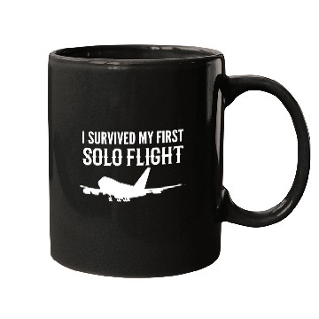 Discover First Solo Flight Copilot Gift Mugs
