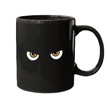 Discover Black Cat Yellow Eyes | Halloween Cat Lovers Gift Mugs