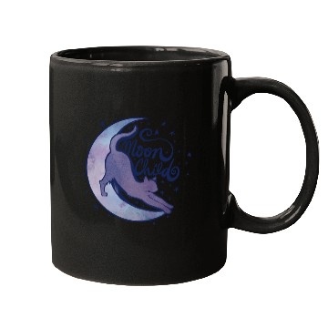 Discover Moonchild Cat Moon Mugs