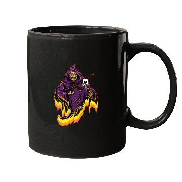 Discover Spades Ace Death Poker Texas Hold'em Mugs