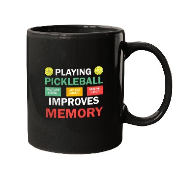 Discover Playing Pickleball improves memory Pickleball Mugs