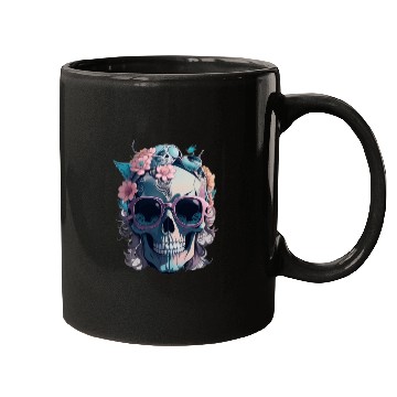 Discover Skull And Flowers Mugs