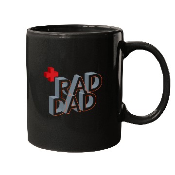 Discover Isometric Typography Rad Dad Mugs