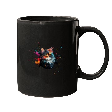 Discover Persian Cat Realistic Animal Portrait Mugs