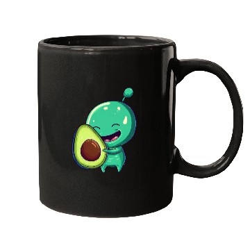 Discover Green Alien Avocado: Exotic Fusion Mugs