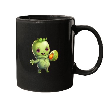 Discover Green Alien Meets Avocado: Healthy Extraterrestria Mugs