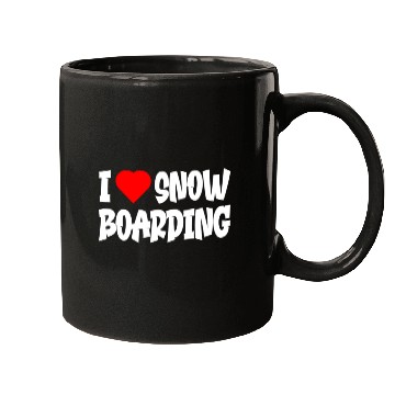 Discover I Love Snowboarding Mugs