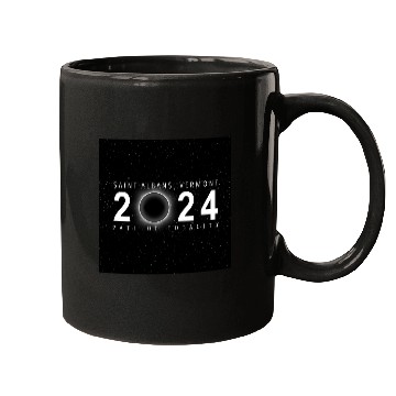 Discover Saint Albans Vermont 2024 Eclipse Souvenir Cool Mugs