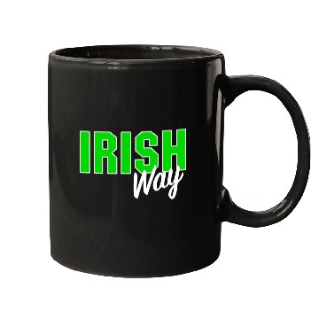 Discover Irish Way W White Stroke Mugs