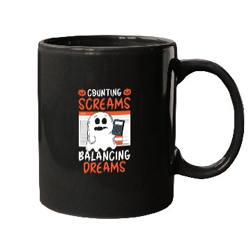 Discover Counting Screams Balancing Dreams Halloween Mugs