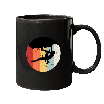 Discover Climber Climbing Bouldering Free Climbing Mugs