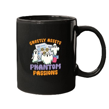 Discover Ghostly Assets Phantom Passions Scary Halloween Mugs