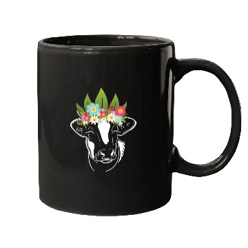 Discover Flowers Cow Cows Farmer Mugs