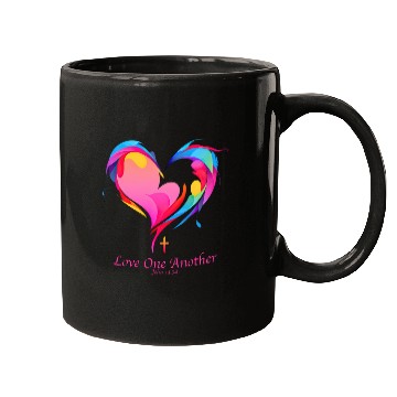 Discover Love One Another Bible Verse John 13:34 Mugs