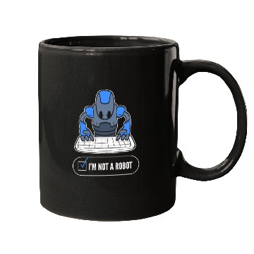 Discover Not a Robot Robotics Engineer Gift Mugs